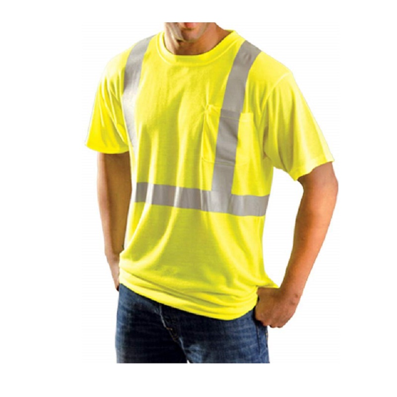 Premium Short-Sleeve Wicking T-Shirt w/Pocket in Yellow